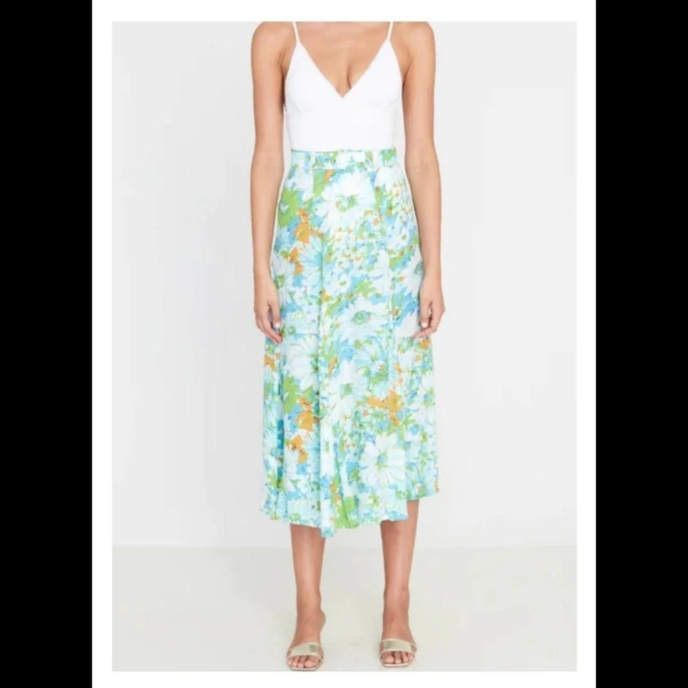 Faithful The Brand Valensole Midi Floral Skirt